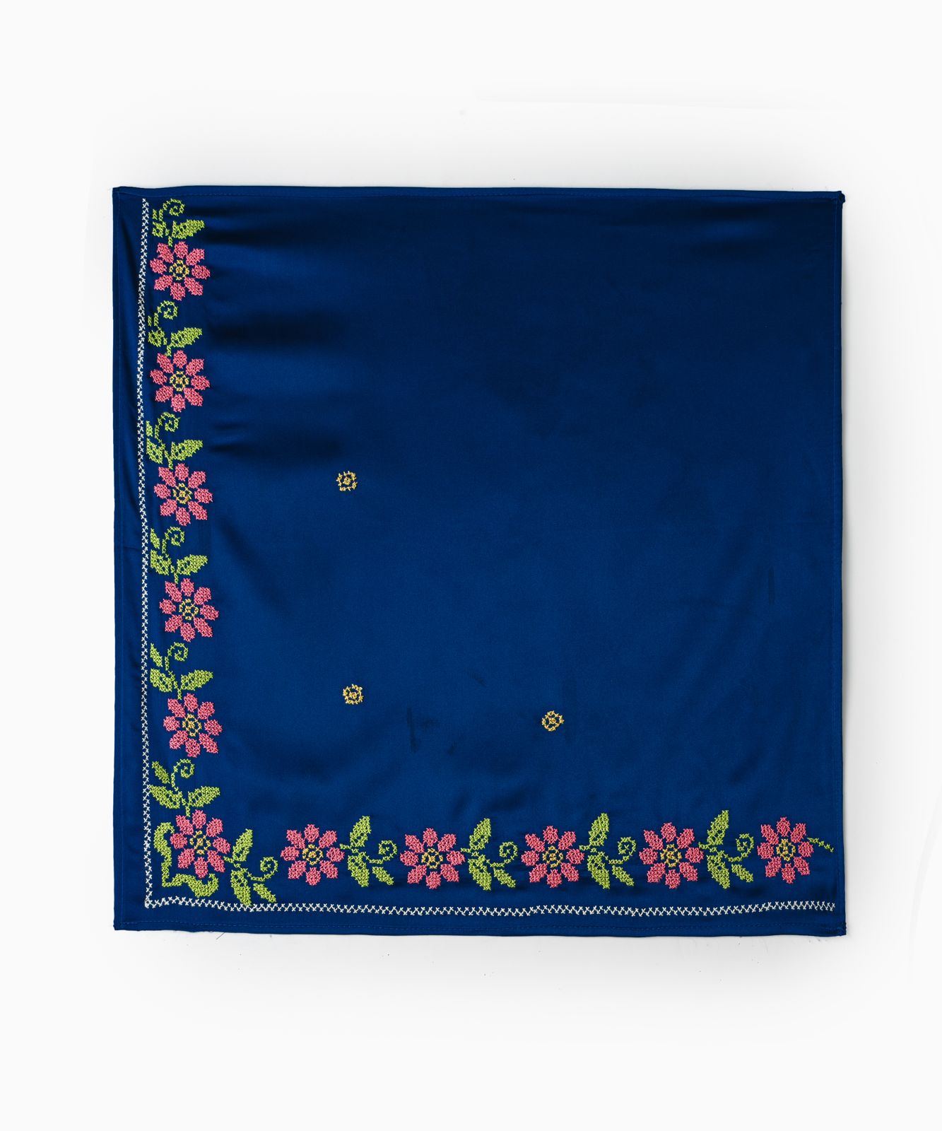 Blue Pink Roses Scarves