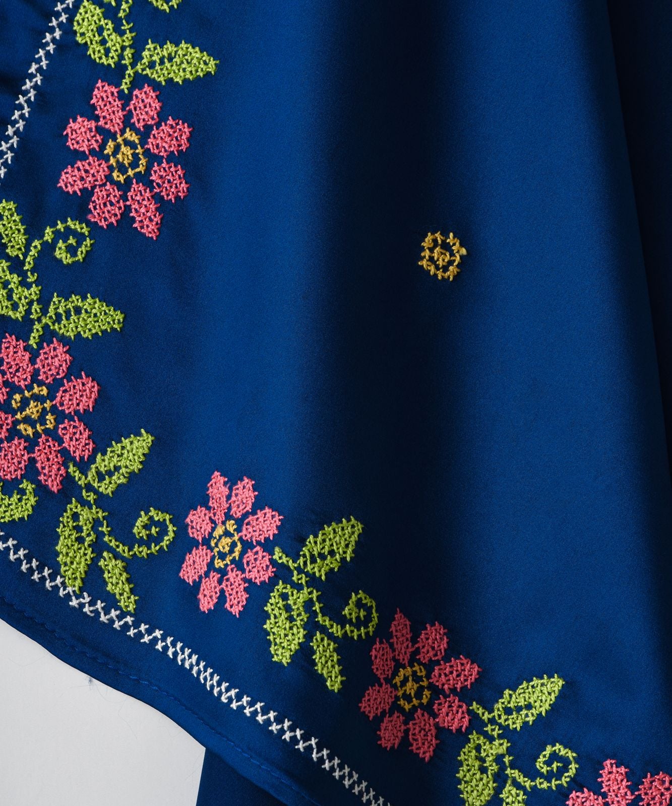 Blue Pink Roses Scarves