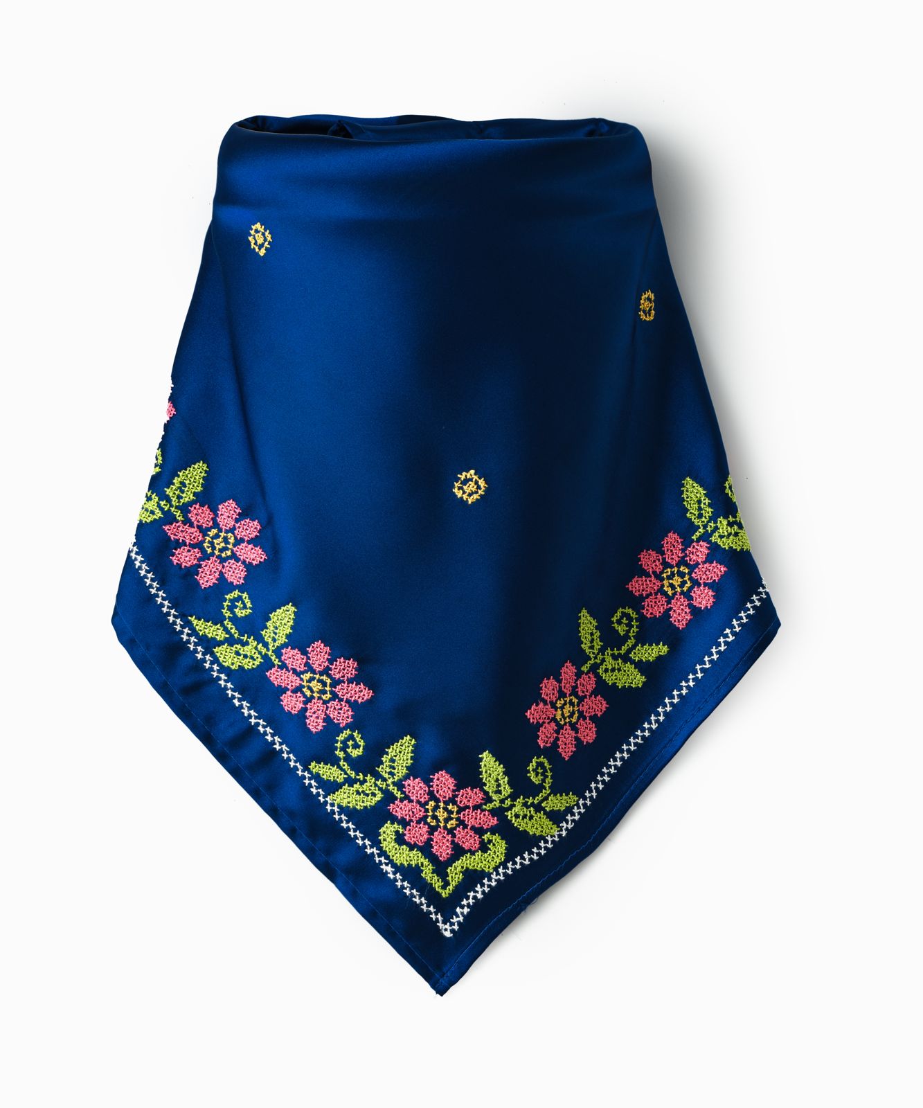 Blue Pink Roses Scarves