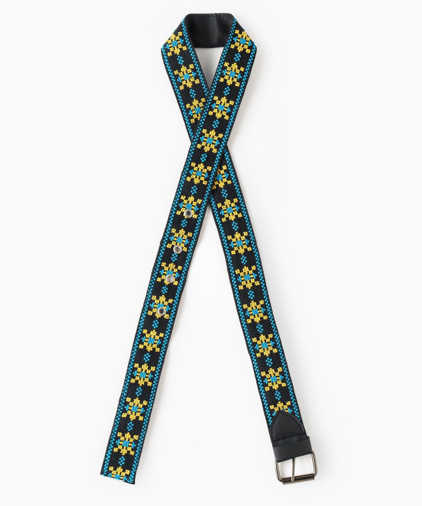 Black Blue and Yellow Belt