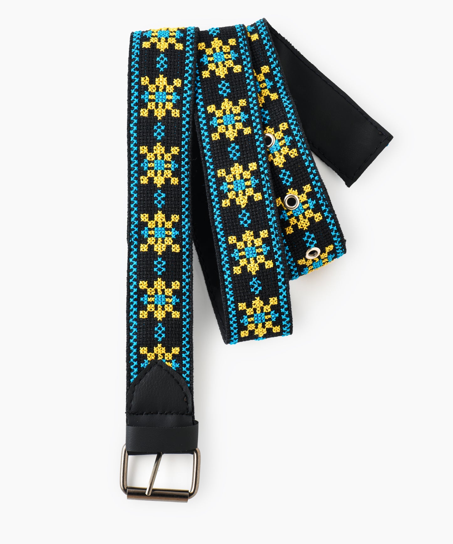 Black Blue and Yellow Belt