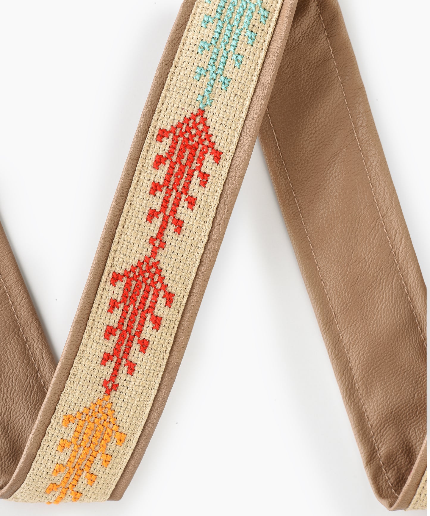 Light Peach and Brown Strap