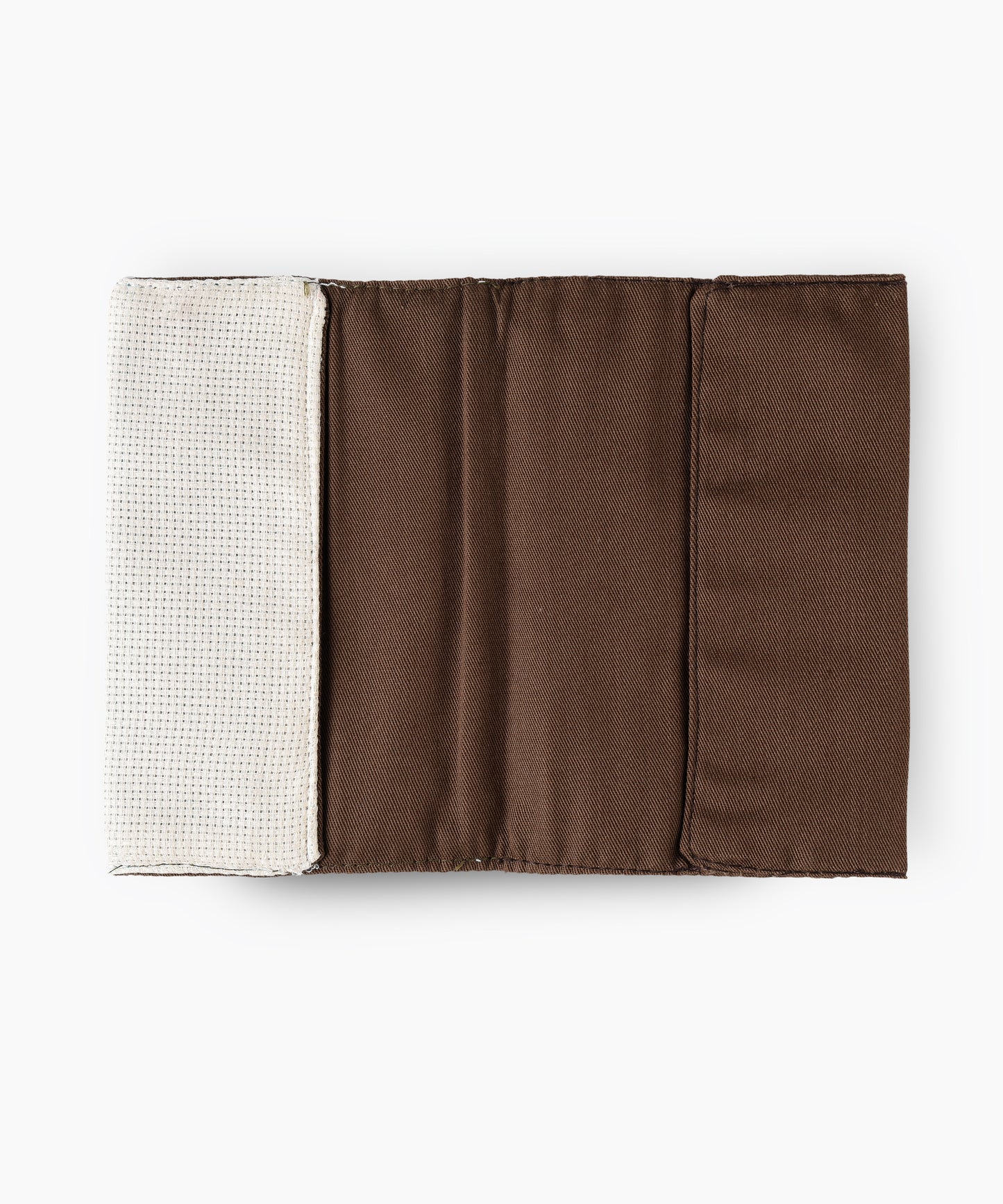 Brownish and Eggshell Passport Holder