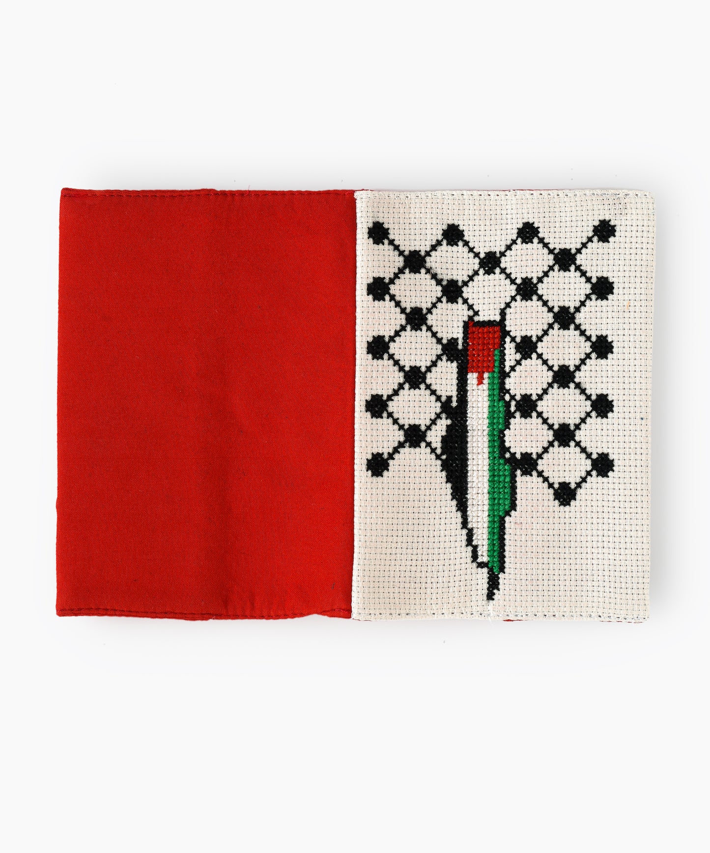 Palestine Almond and Red Passport Holder