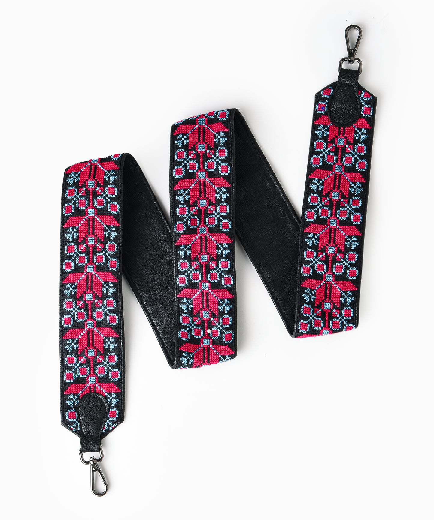 Charcoal Pink and Blue Strap