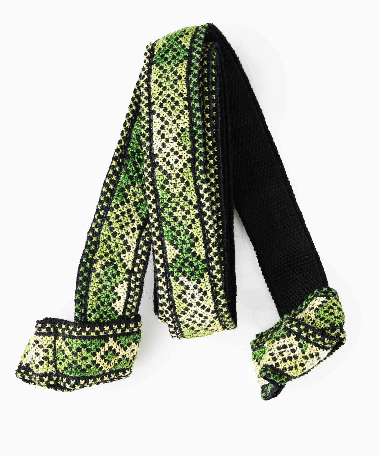 Green Black Yoga Mat Strap