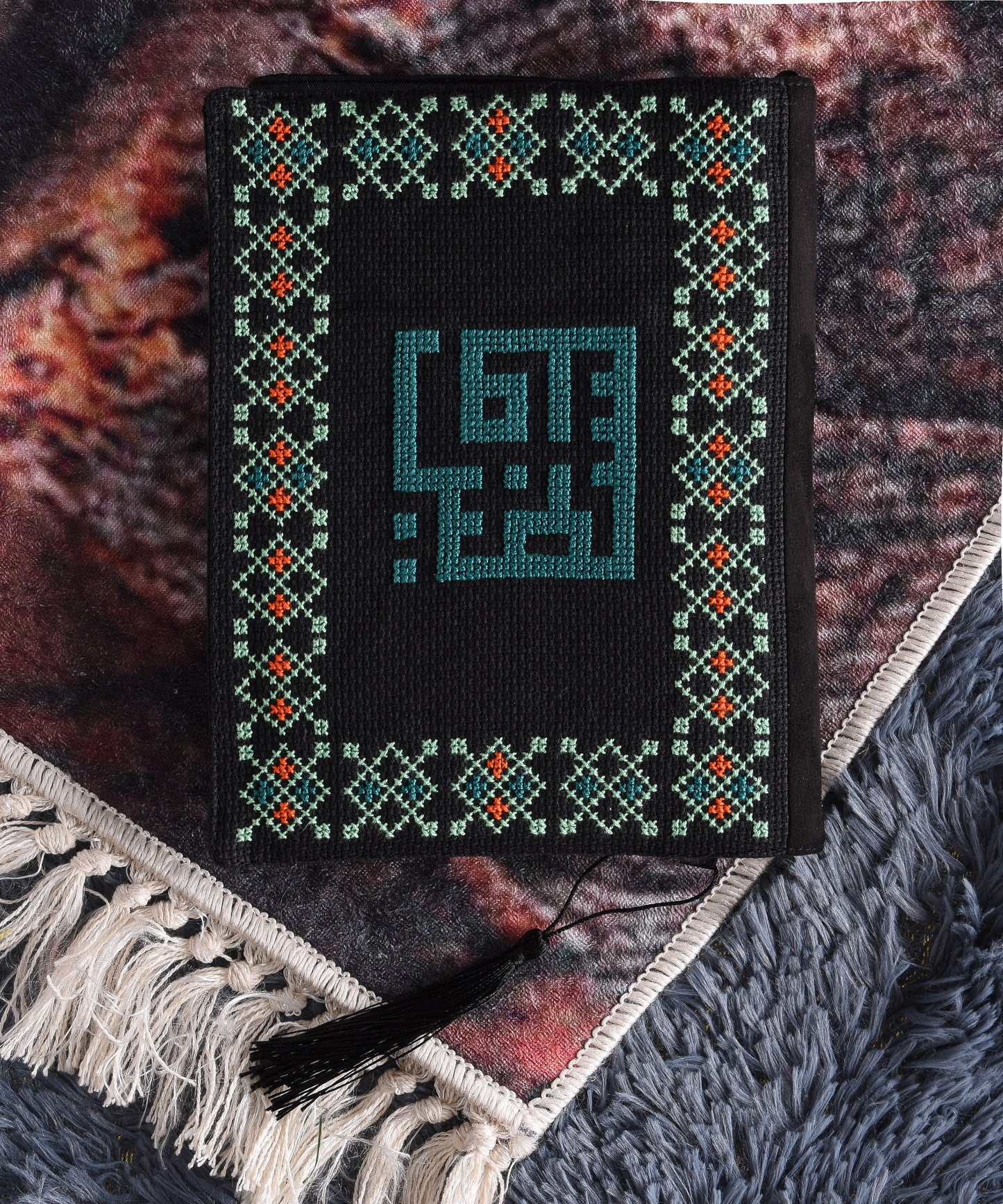 Black and Turquoise Book Cover