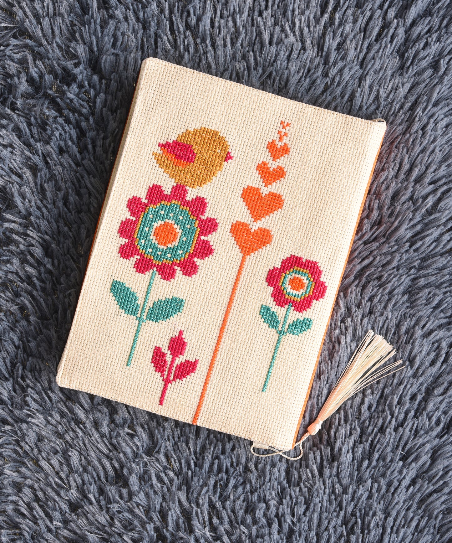 Dusty Orange and Cream Book Cover