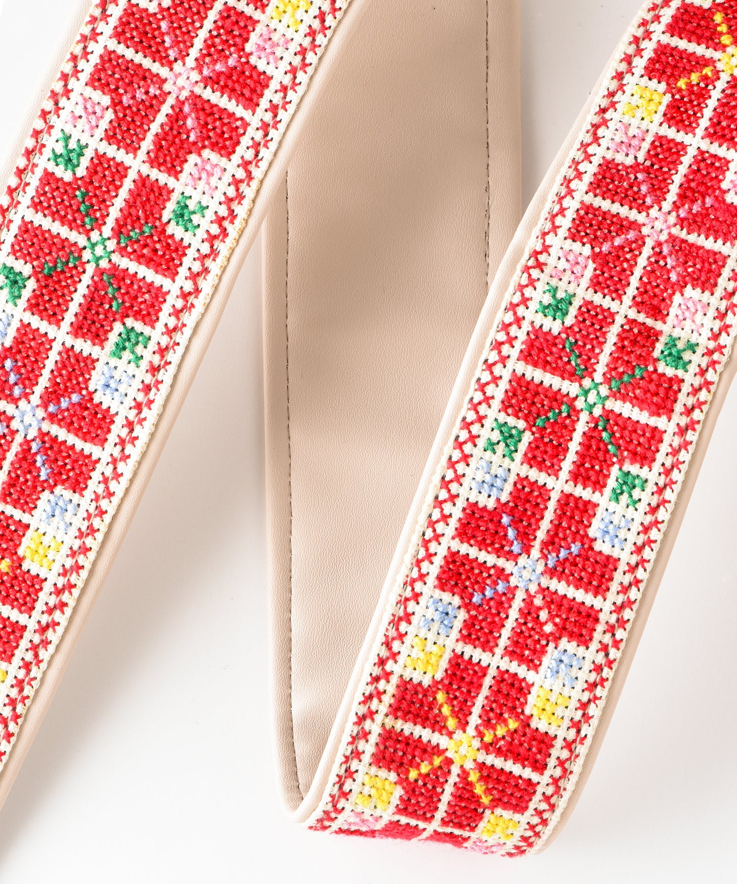 Bright Red Cream Strap