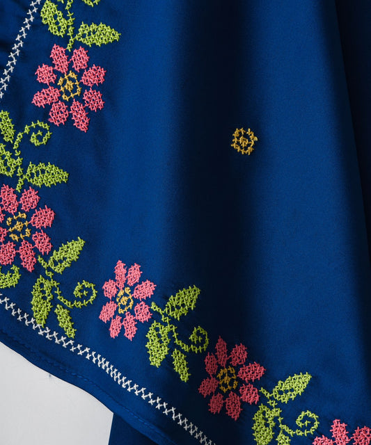 Blue Pink Roses Scarves