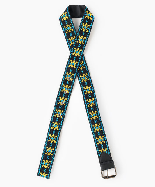 Black Blue and Yellow Belt