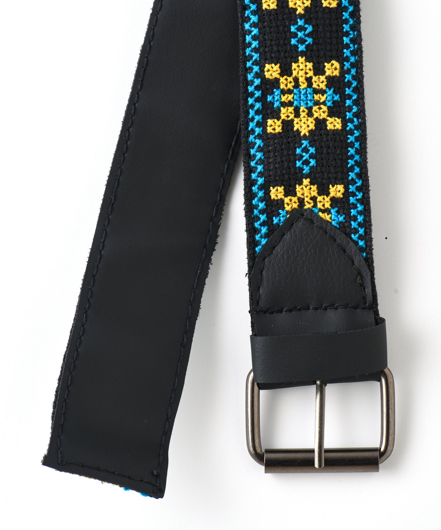 Black Blue and Yellow Belt