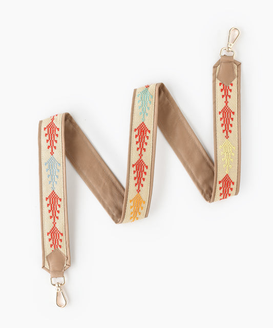 Light Peach and Brown Strap
