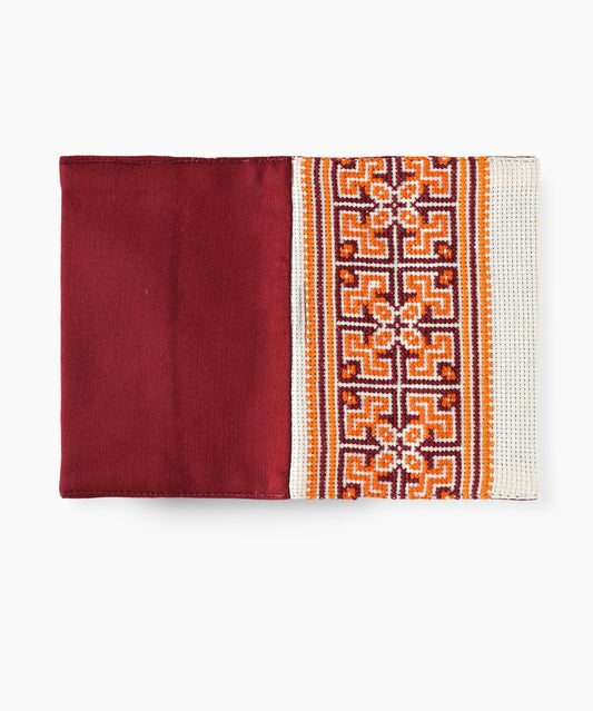 Falu Red and White Passport Holder