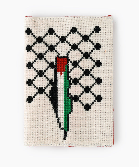 Palestine Almond and Red Passport Holder