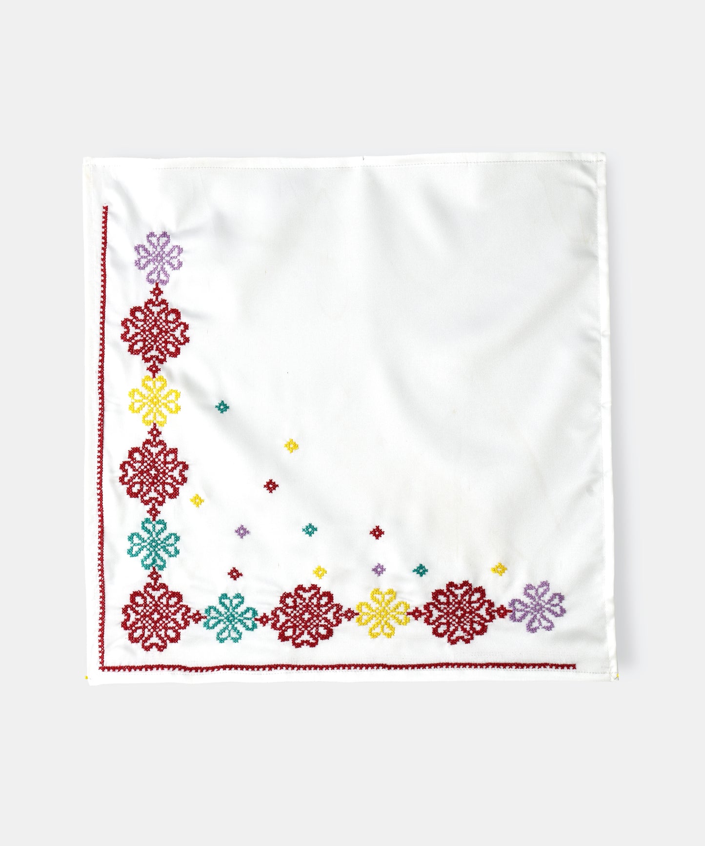 White Red and Blue stitched Scarves