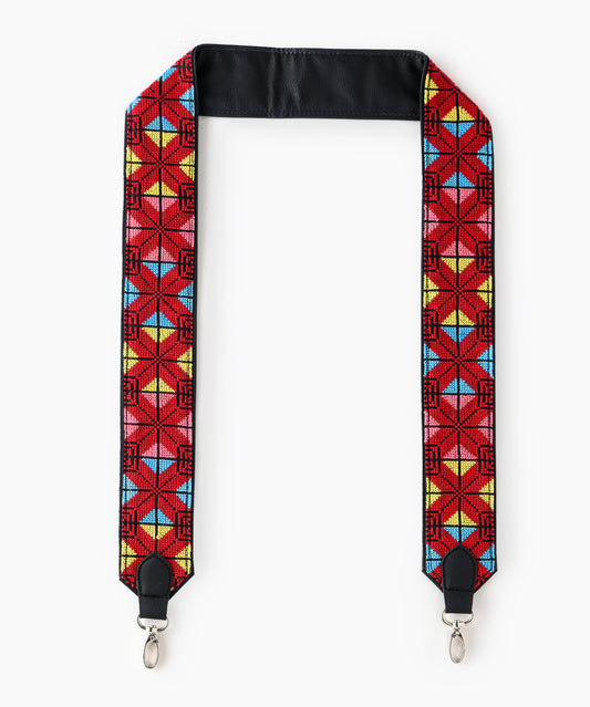 Black (Red Yellow Blue Pink) Strap