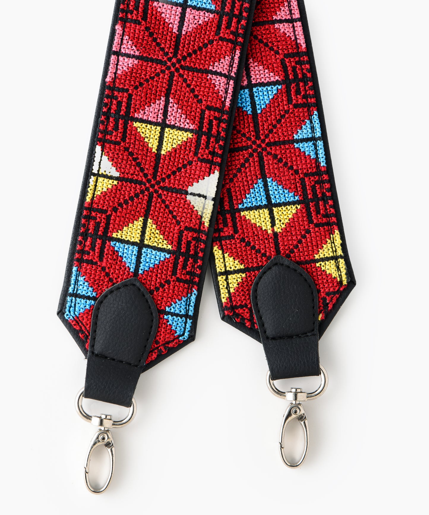 Black (Red Yellow Blue Pink) Strap