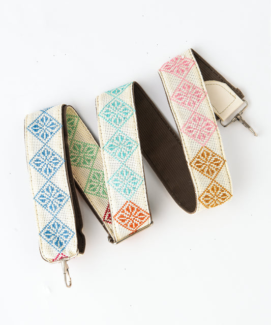 Tobacco Brown Cream and Rainbow Strap
