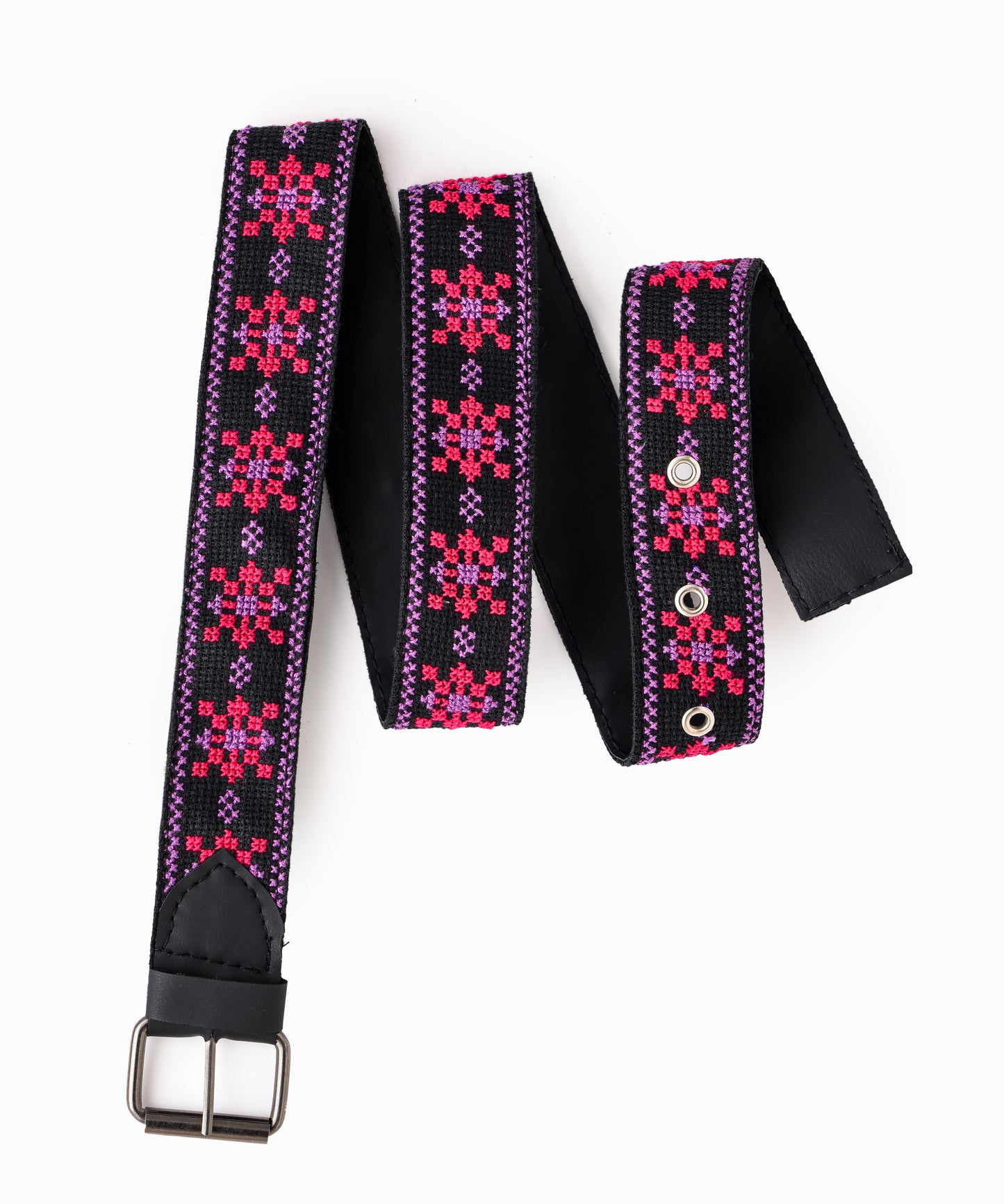 Black Lavender and Pink Belt
