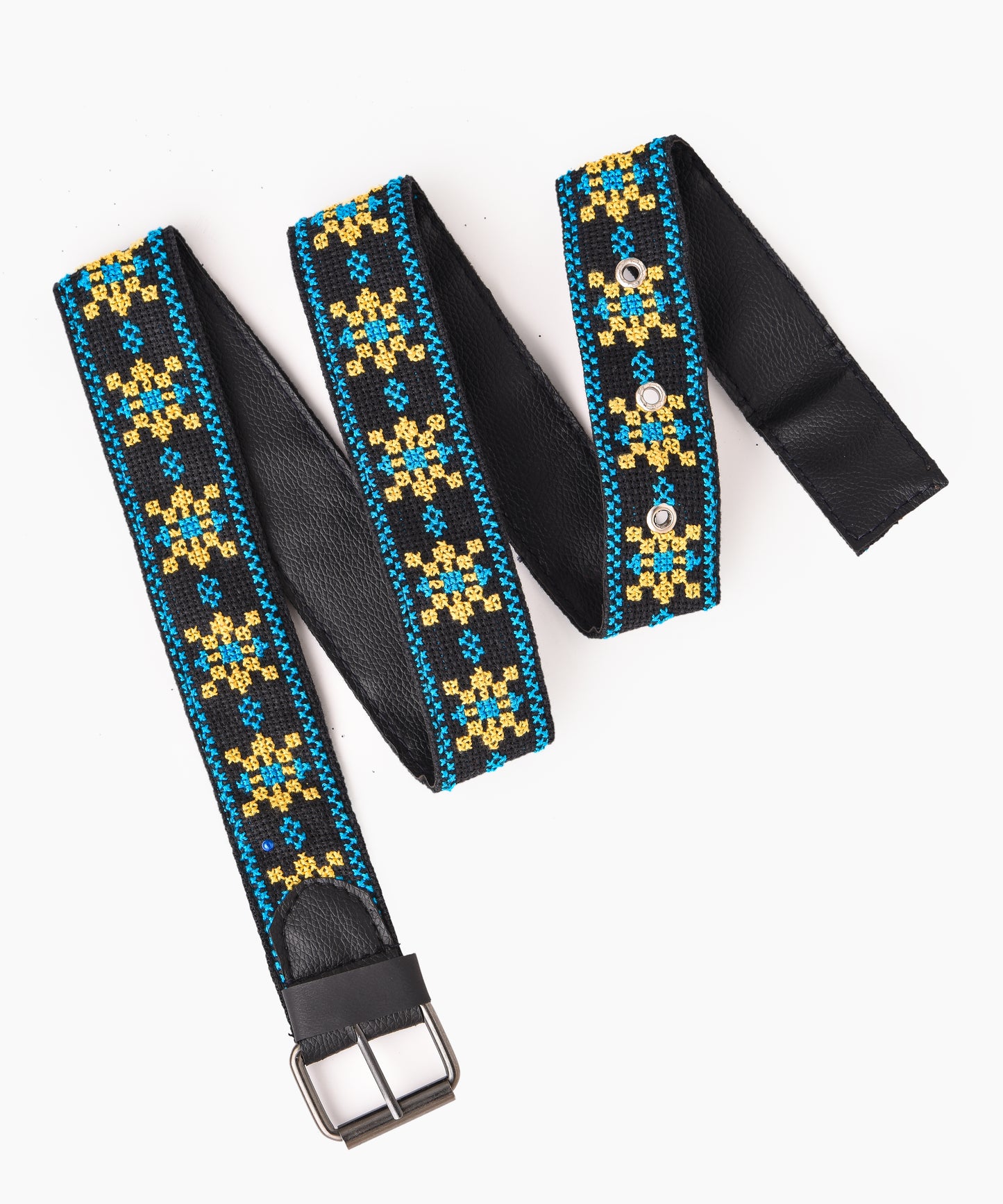 Black Yellow and Blue Belt