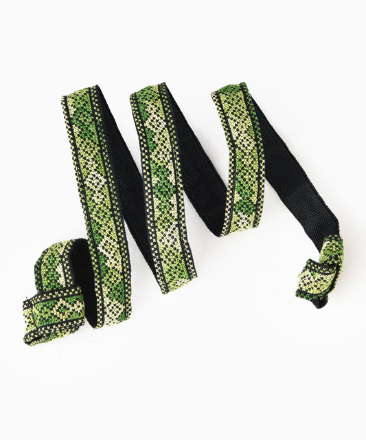 Green Black Yoga Mat Strap