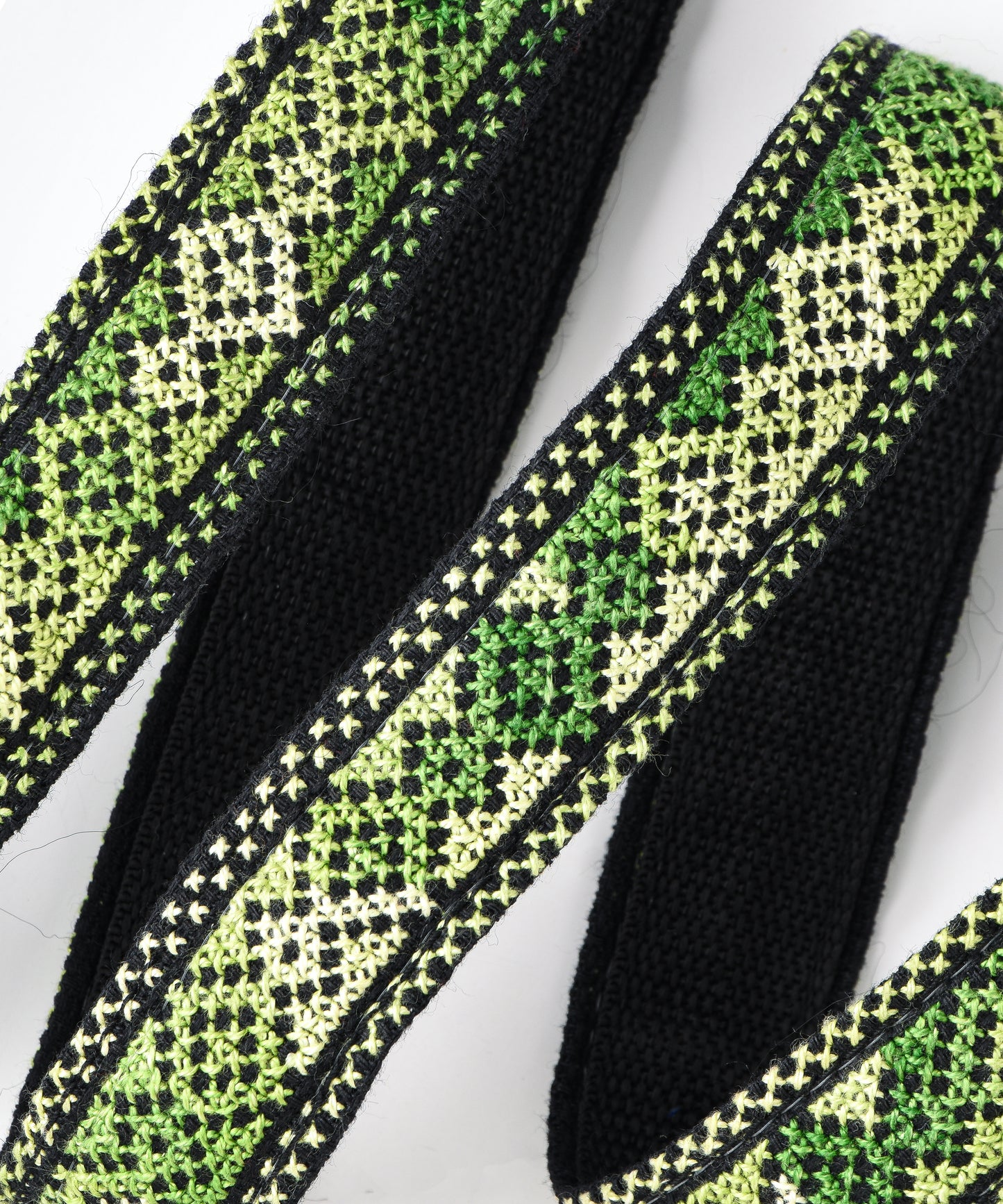 Green Black Yoga Mat Strap