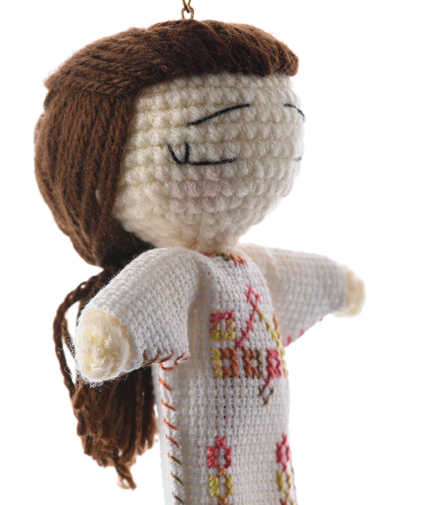 White Yellow and Pink Yafa Doll