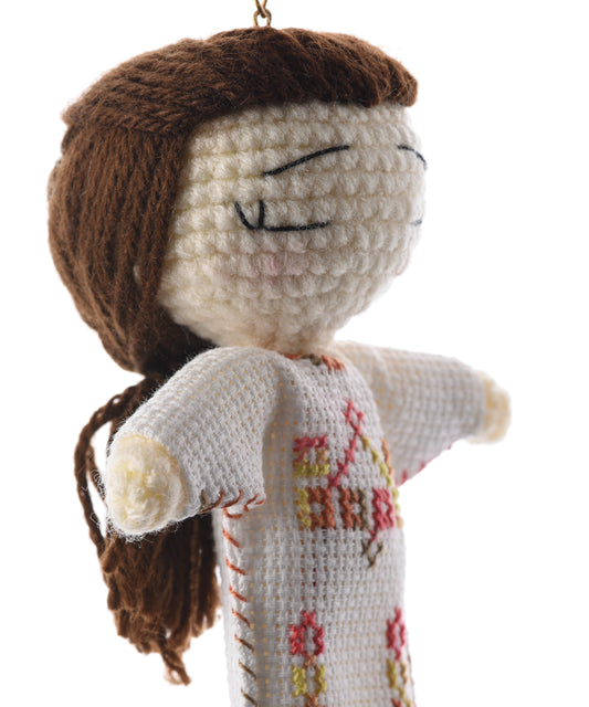 White Yellow and Pink Yafa Doll