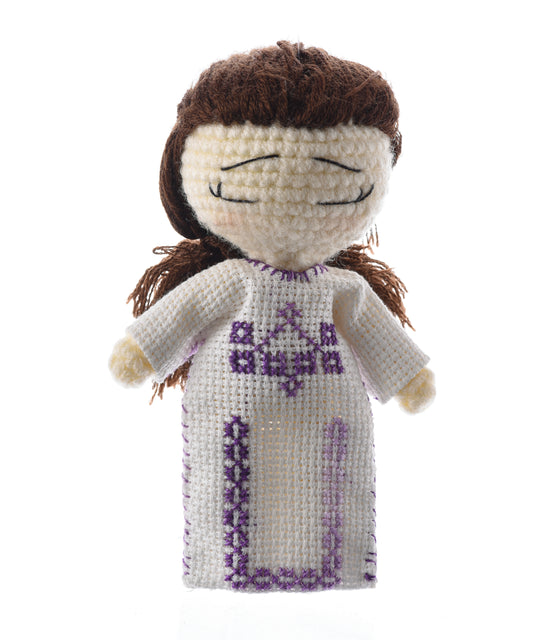 White and Lavender Yafa Doll
