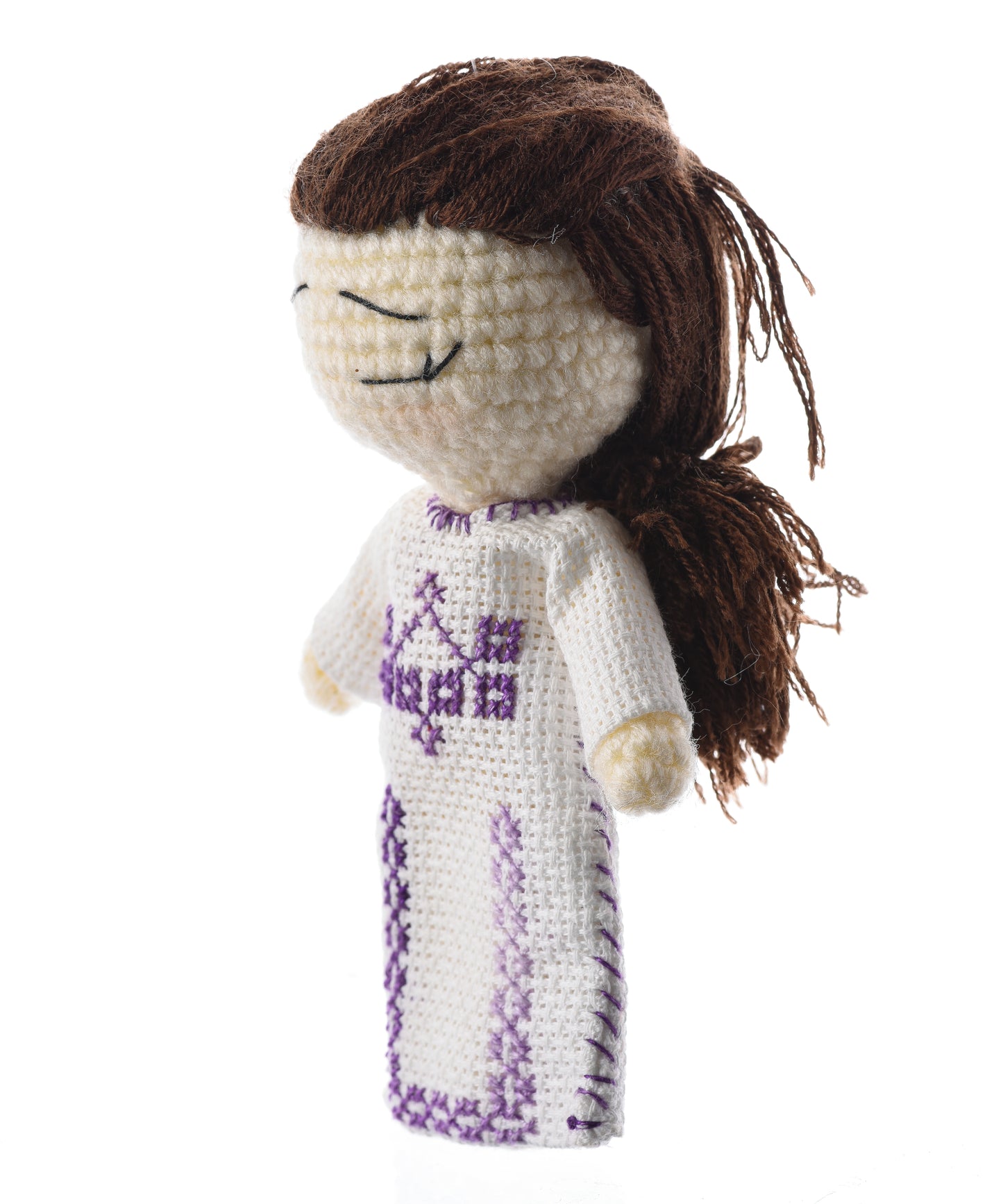 White and Lavender Yafa Doll